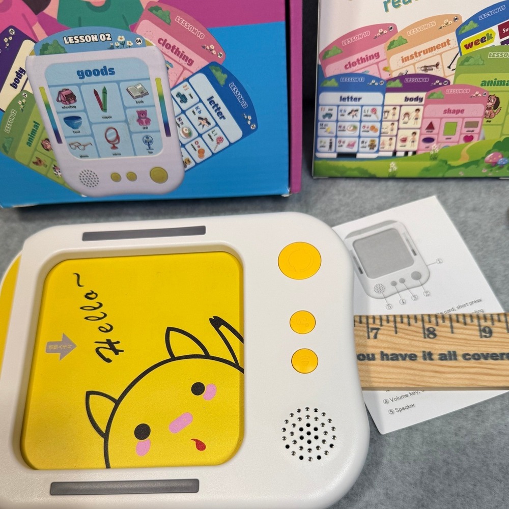 Enlightenment Reading Machine Interactive Audio Flash Card Reader Learning Toy - Picture 8 of 11